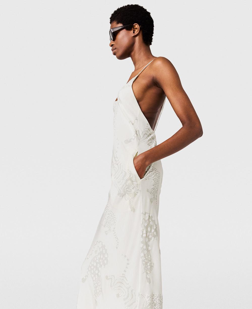 Stella Leopard Pattern Sleeveless Midi Dress