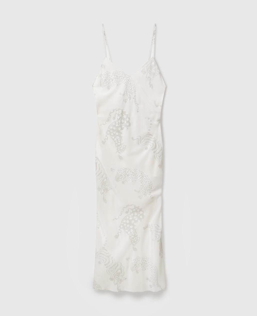 stella Leopard Pattern Sleeveless Midi Dress