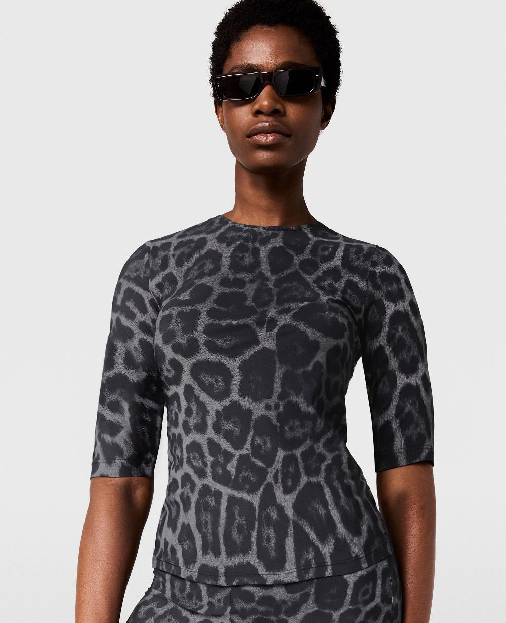Stella Leopard-Print Short-Sleeve T-Shirt