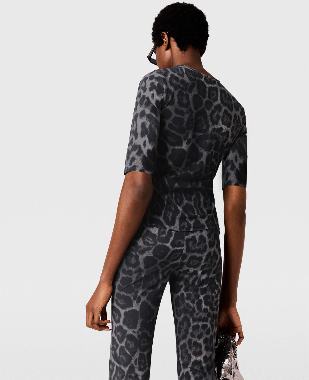 Stella Leopard-Print Short-Sleeve T-Shirt