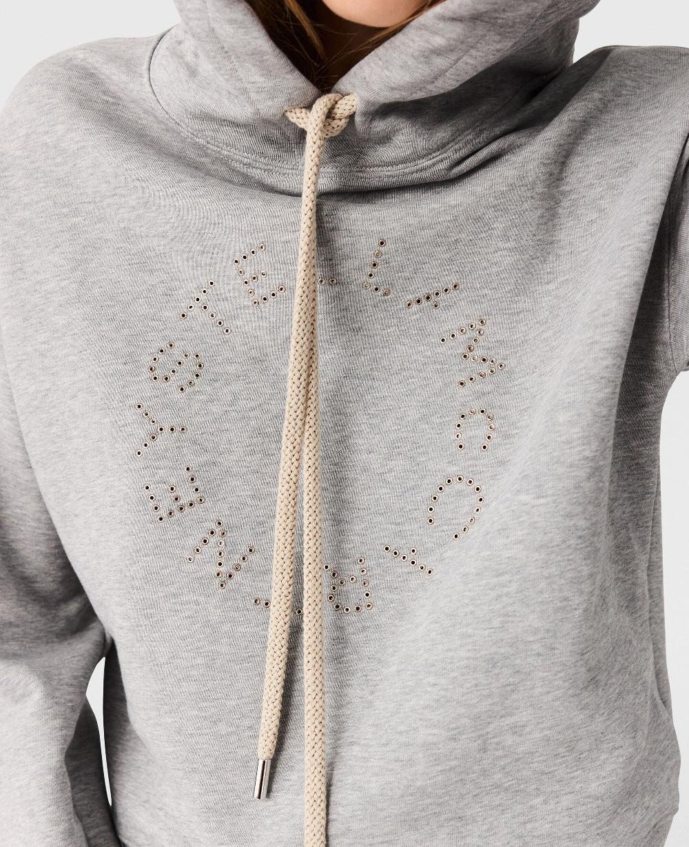 Stella Logo-Embroidered Cropped Hoodie