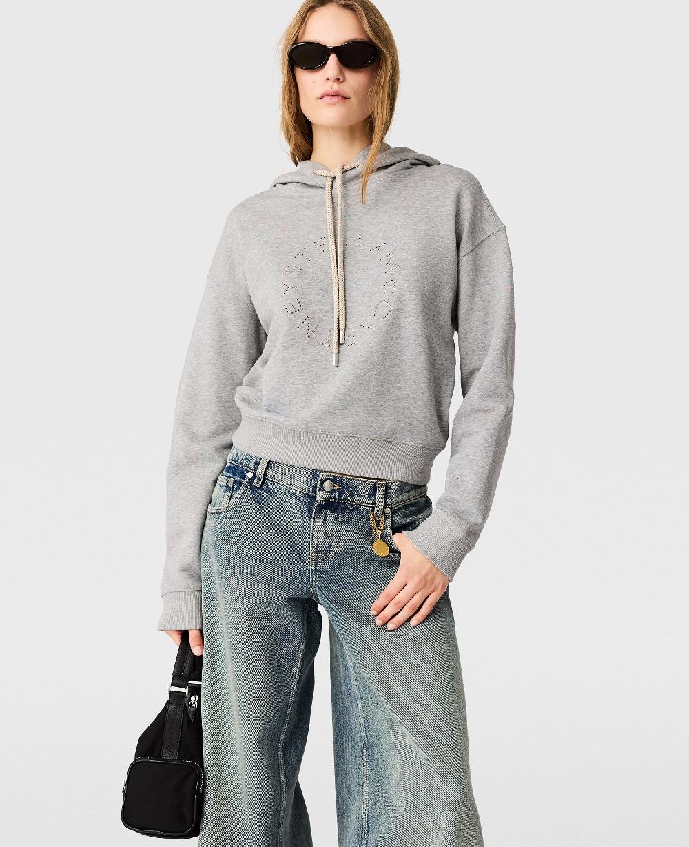 Stella Logo-Embroidered Cropped Hoodie