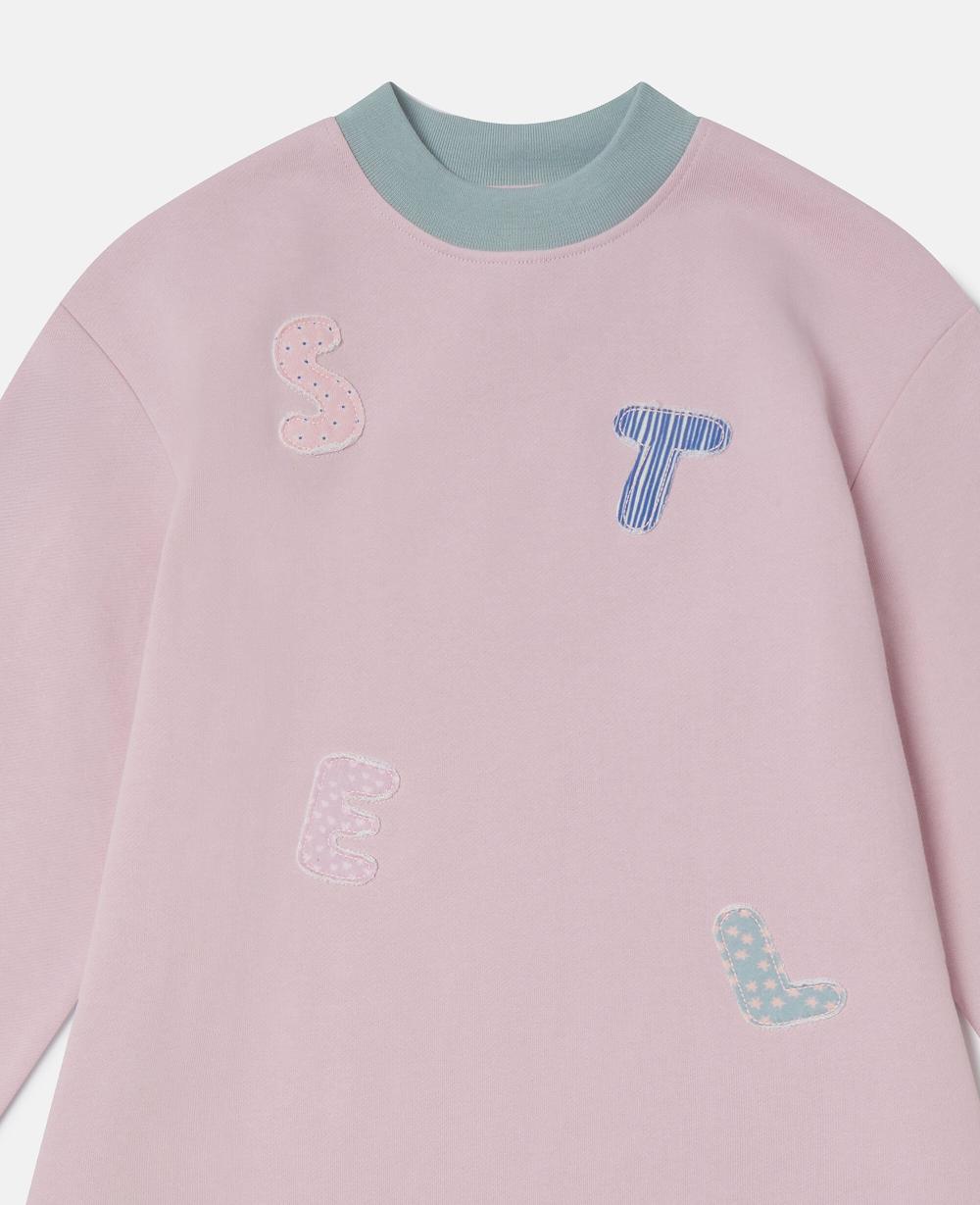 Stella Logo Embroidery Sweatshirt Dress
