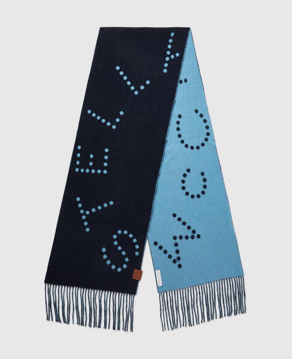 stella Logo Fringe Scarf