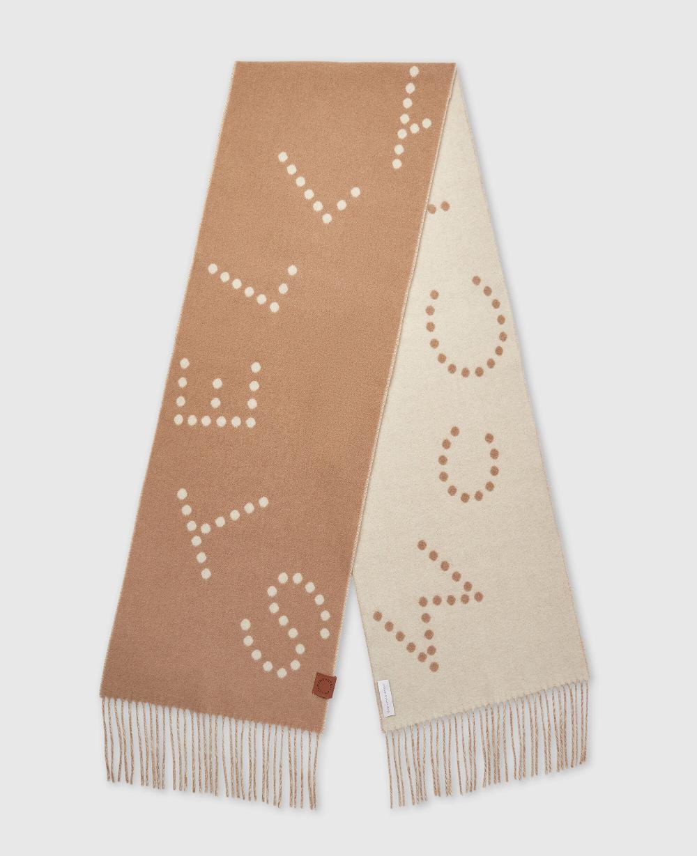stella Logo Fringe Scarf