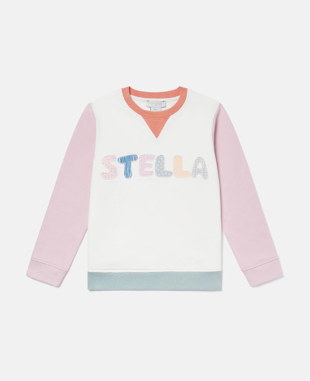stella Logo Graphic Embroidered Sweatshirt