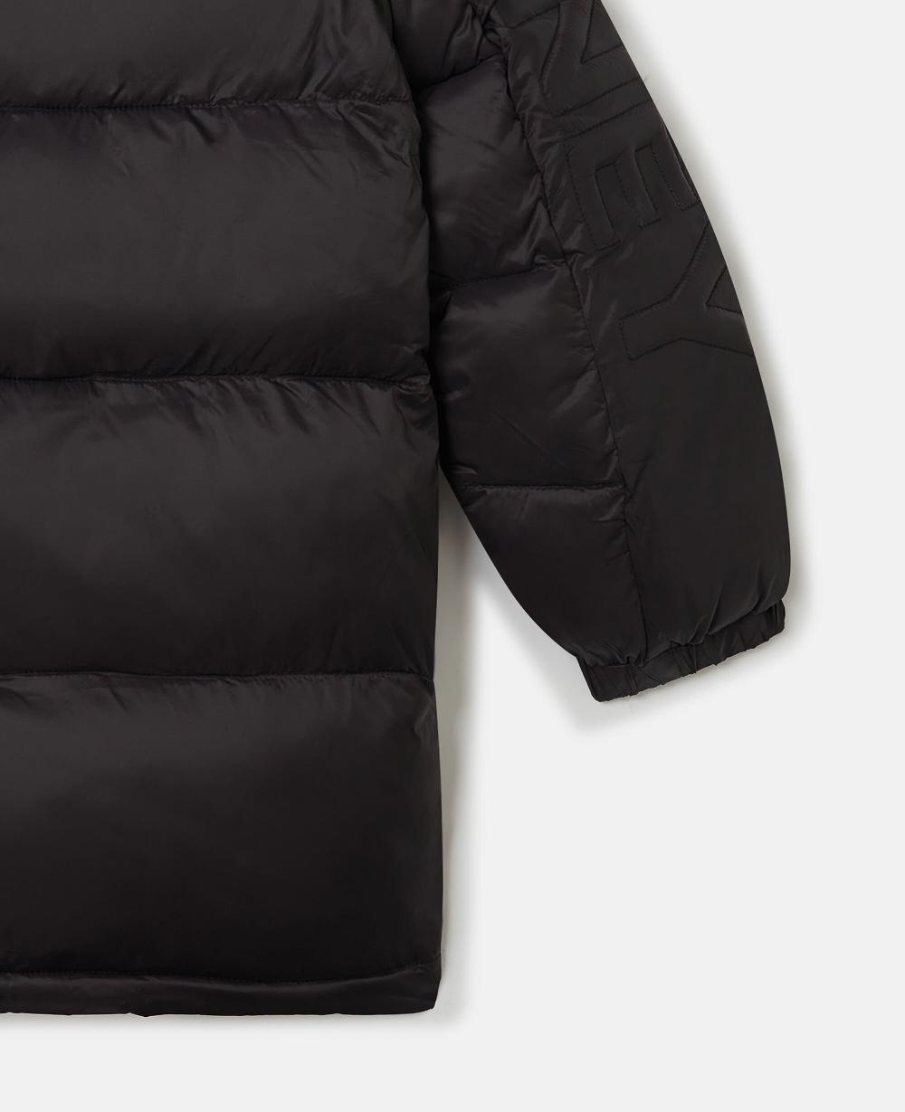 Stella Logo Graphic Hooded Puffer Coat