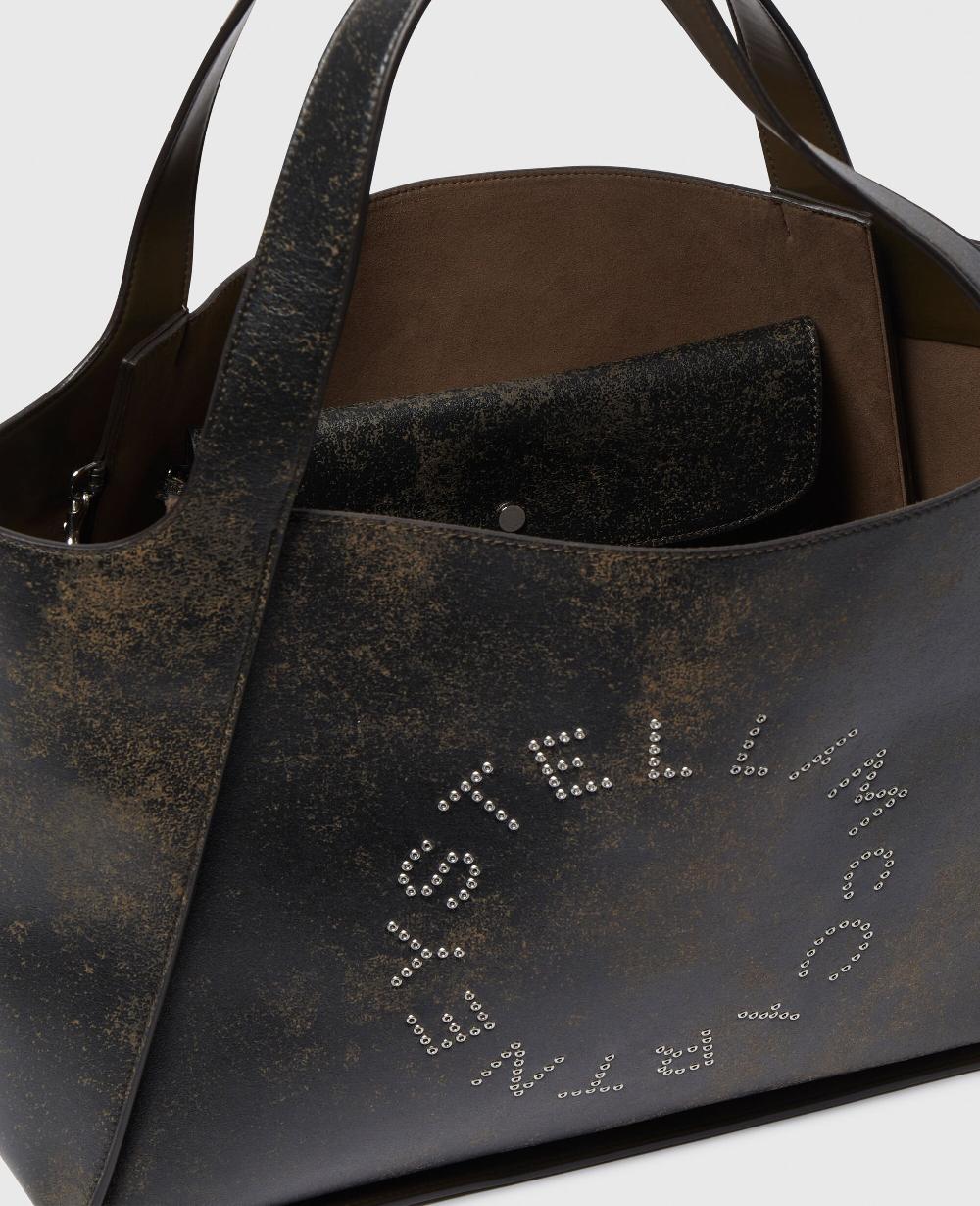 Stella Logo Large Aged Tote Bag
