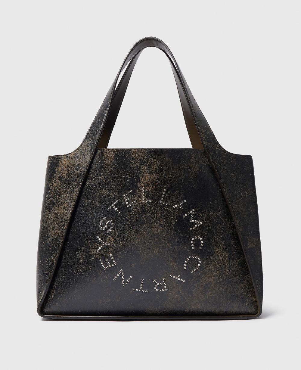 stella Logo Large Aged Tote Bag