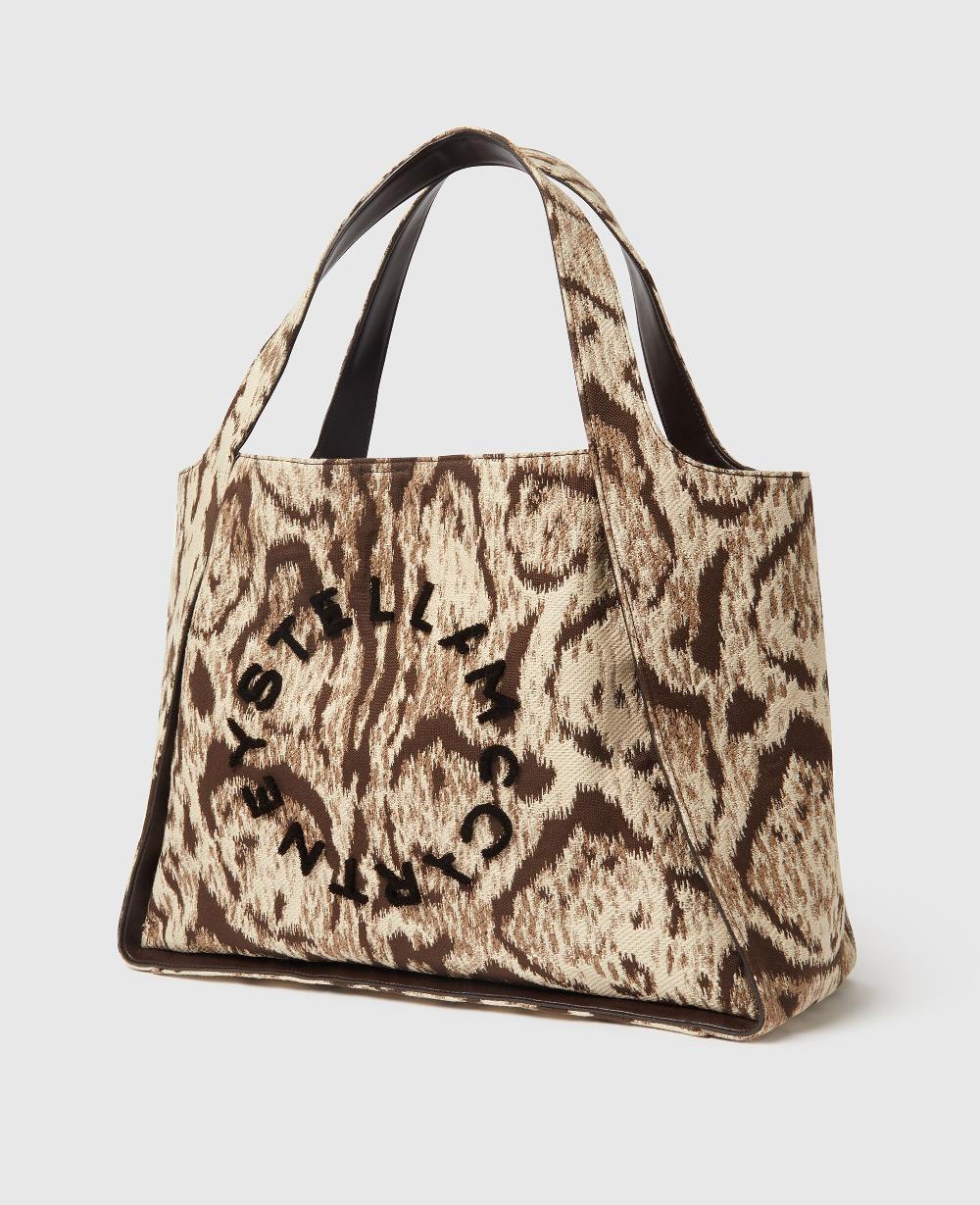 Stella Logo Large Cloud Leopard Tote Bag