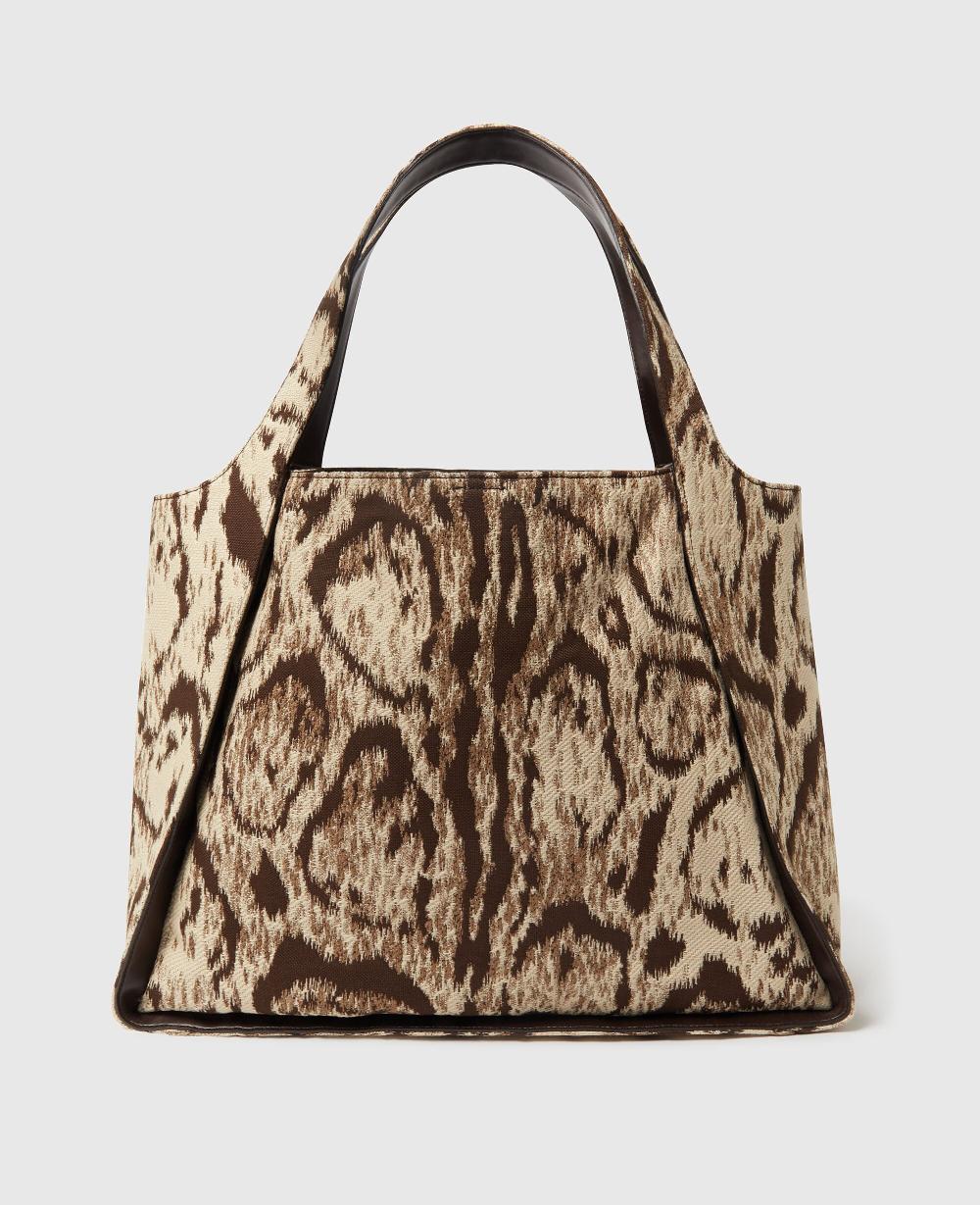Stella Logo Large Cloud Leopard Tote Bag