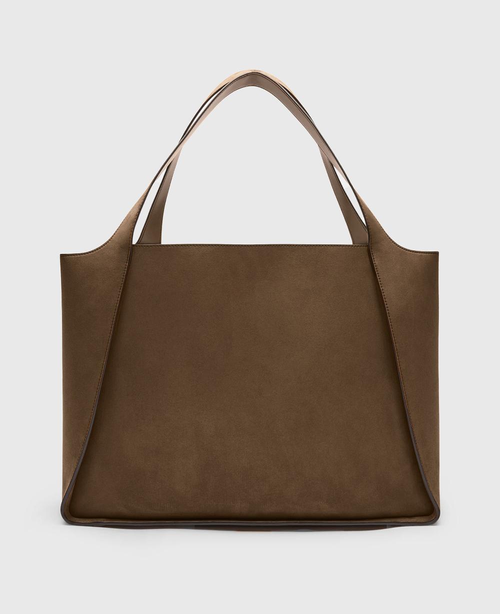 Stella Logo Large Suede Tote Bag