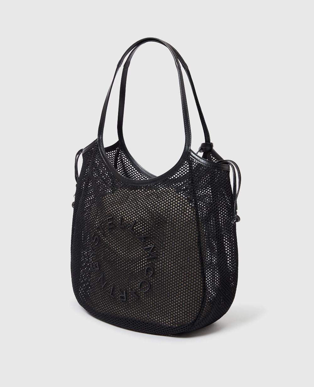 Stella Logo Mesh Hobo Bag
