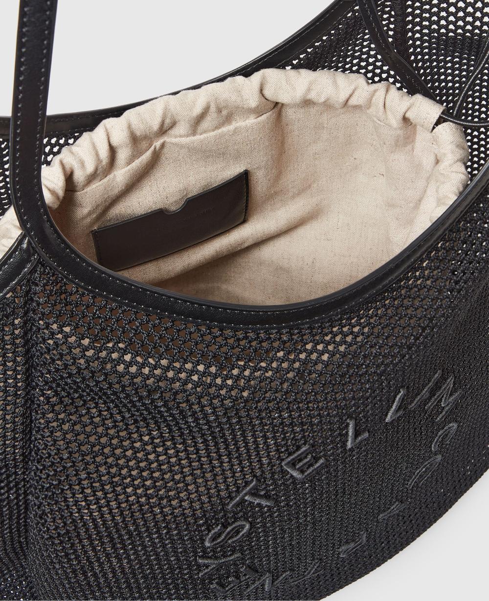 Stella Logo Mesh Hobo Bag