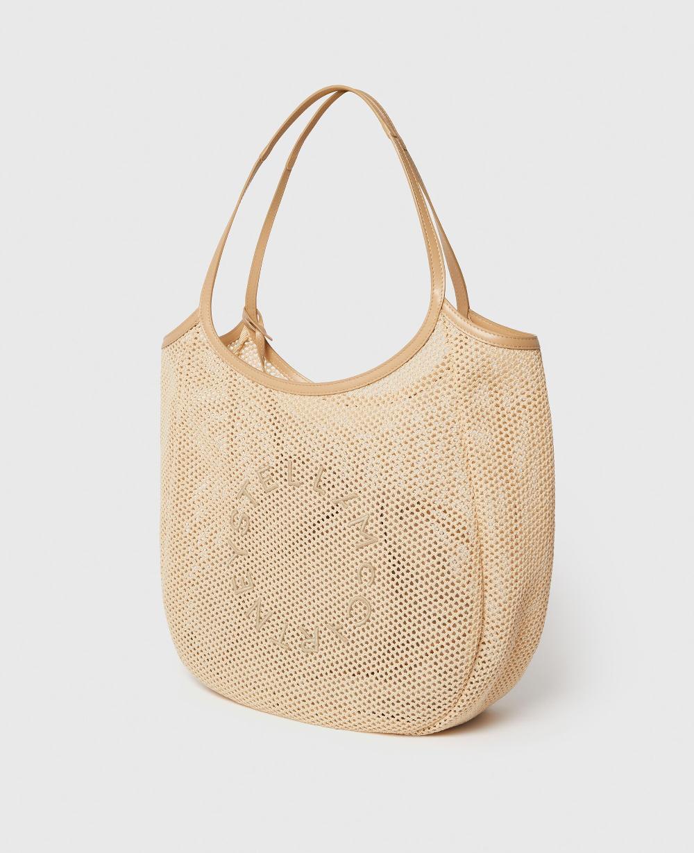 Stella Logo Mesh Hobo Bag
