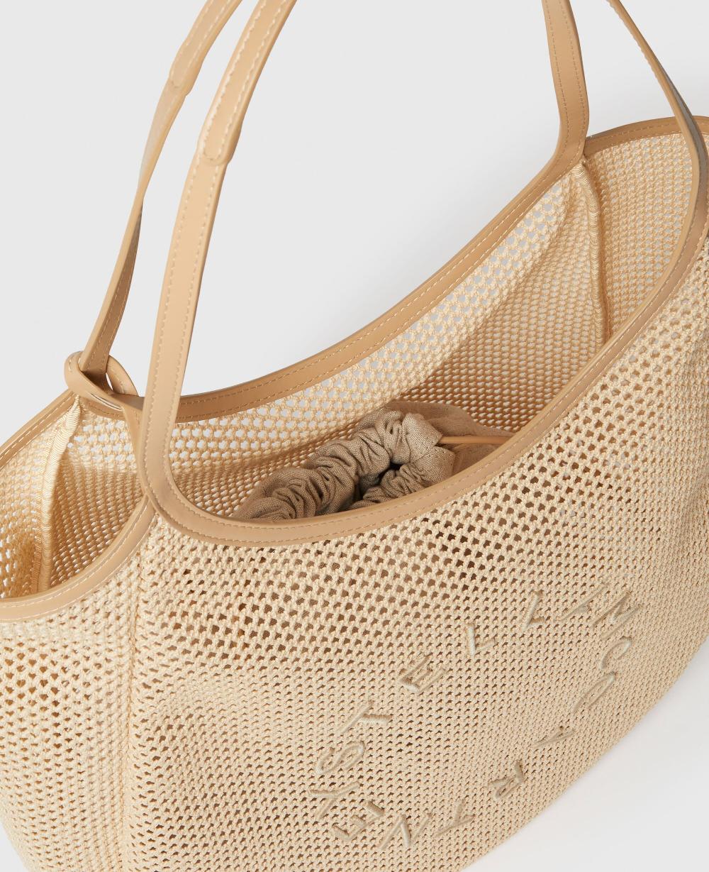 Stella Logo Mesh Hobo Bag