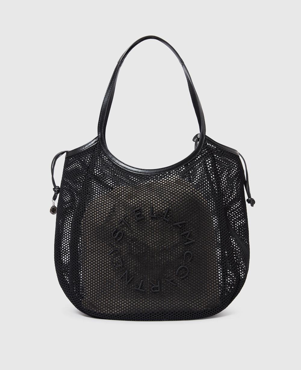 stella Logo Mesh Hobo Bag