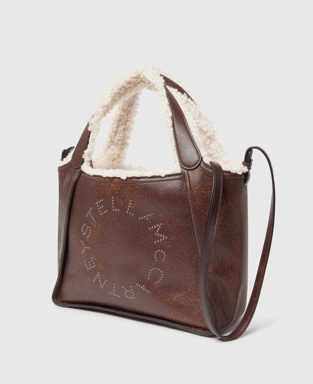 Stella Logo Plush-Lined Crossbody Tote Bag