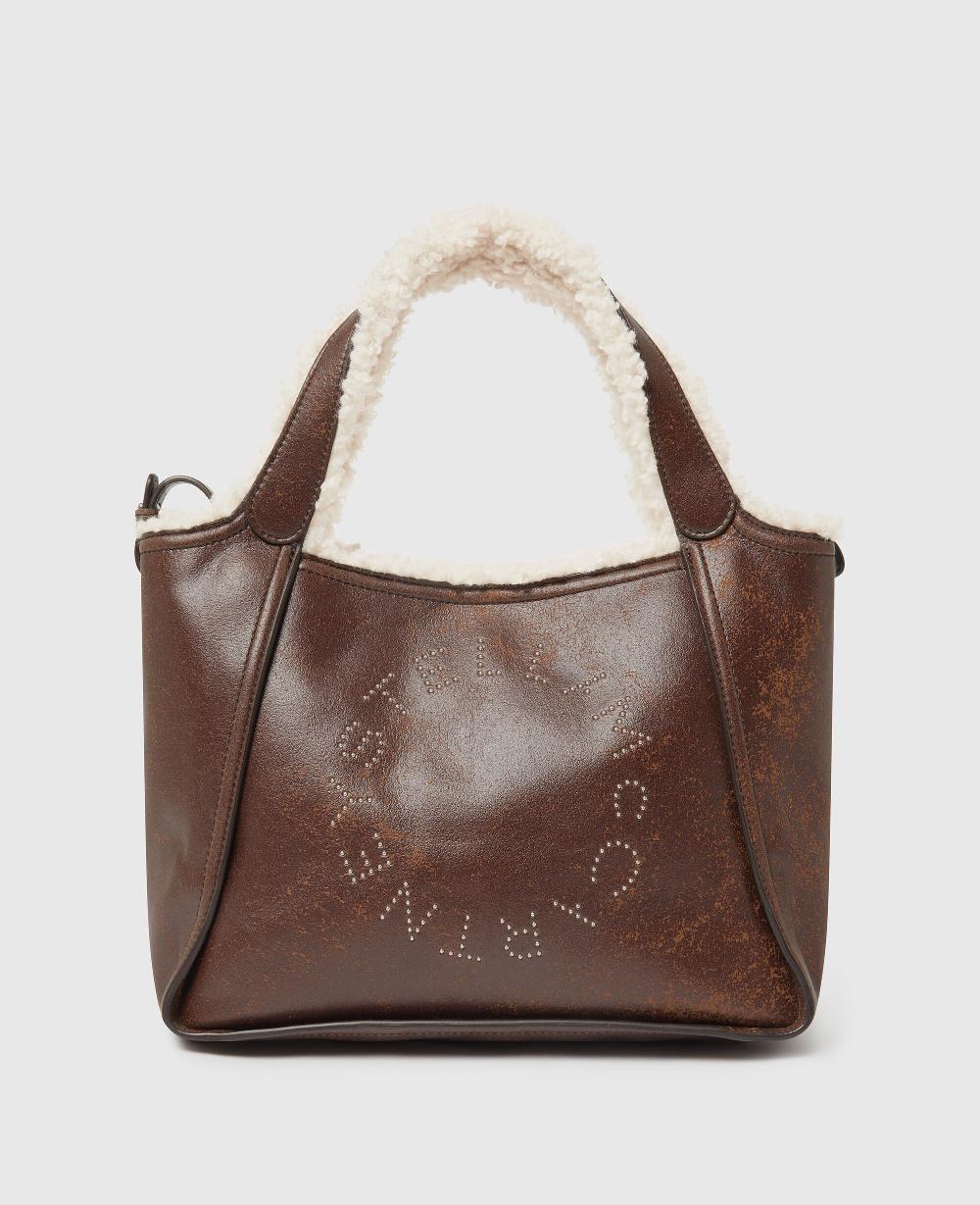 stella Logo Plush-Lined Crossbody Tote Bag