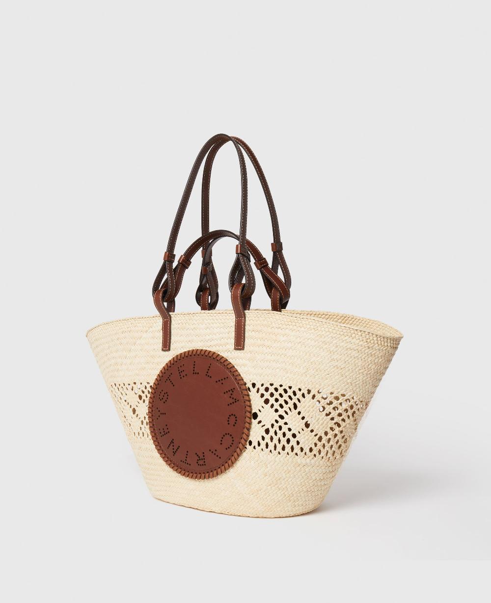 Stella Logo Raffia Crochet Large Tote Bag
