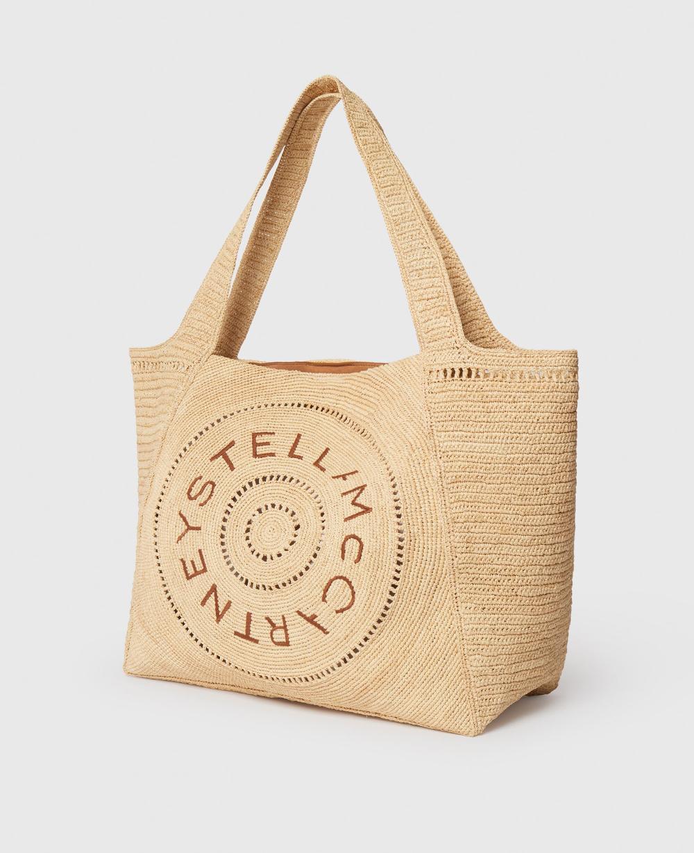 Stella Logo Raffia Large Tote Bag