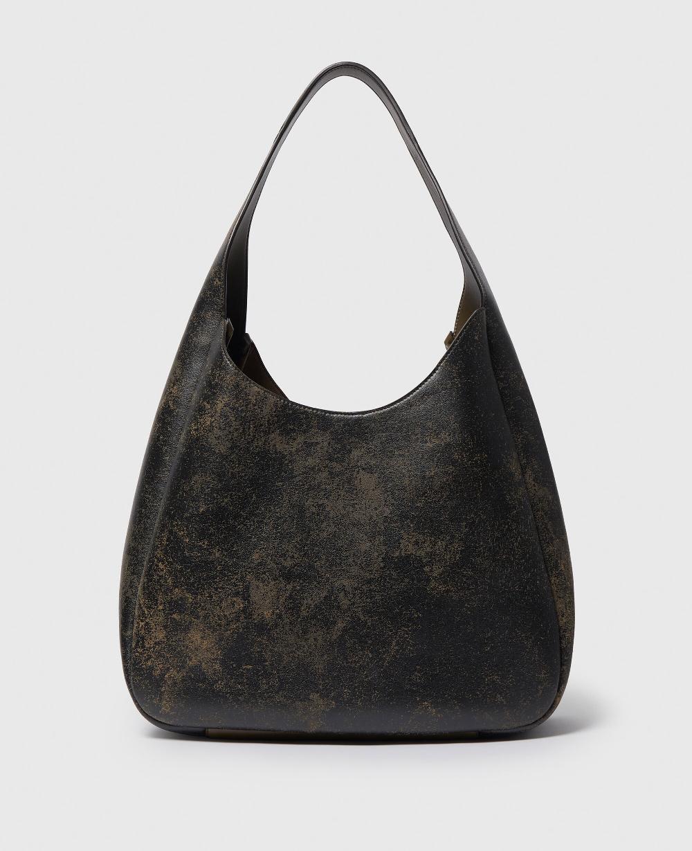 Stella Logo Slouchy Aged Large Hobo Bag