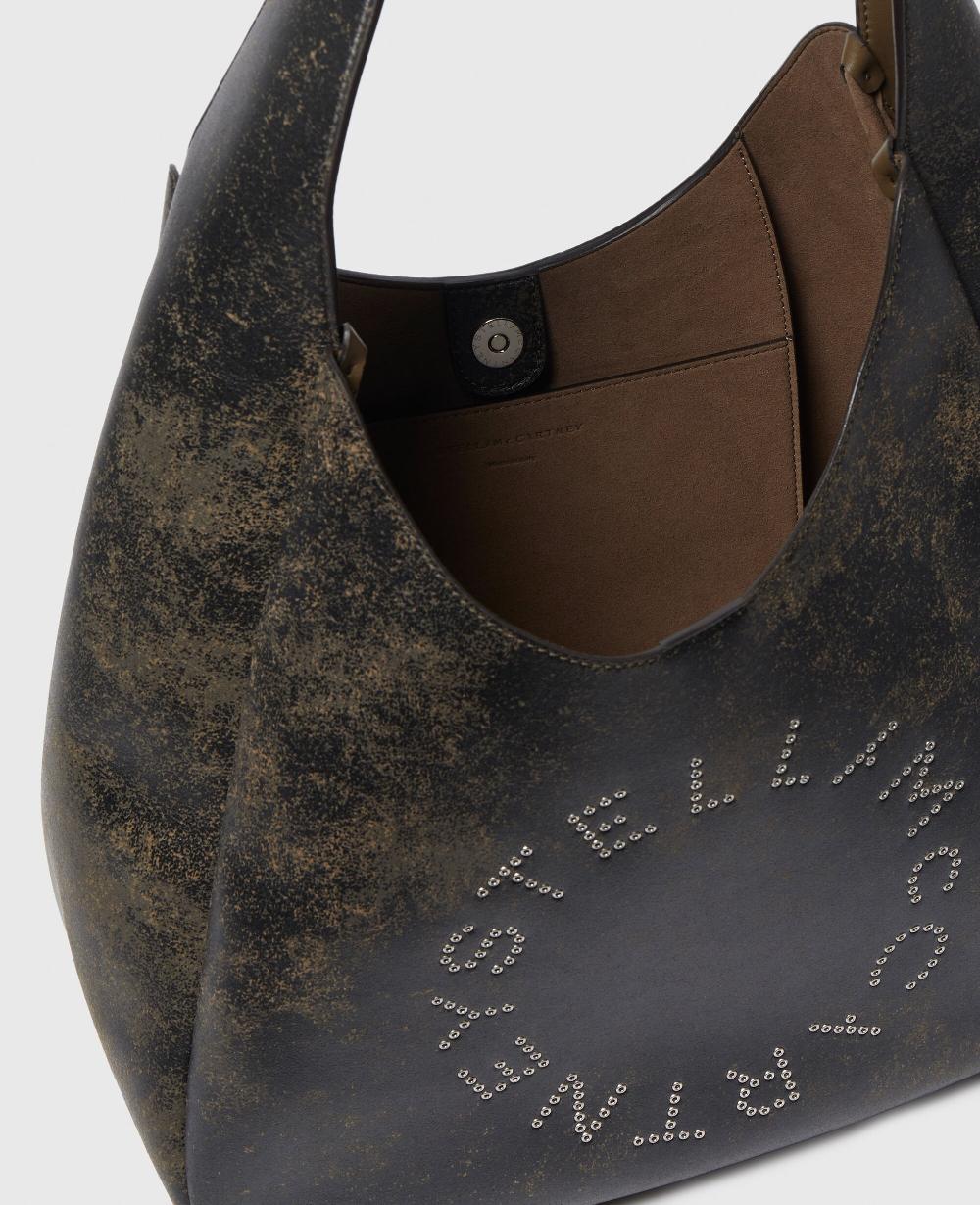 Stella Logo Slouchy Aged Large Hobo Bag