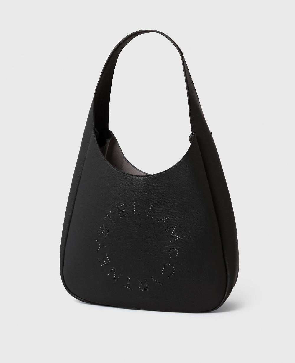 Stella Logo Studded Large Hobo Bag