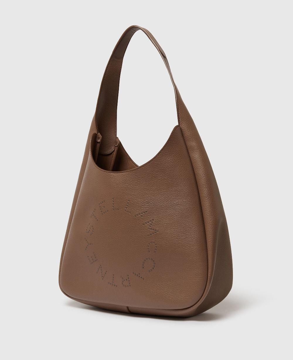 Stella Logo Studded Large Hobo Bag