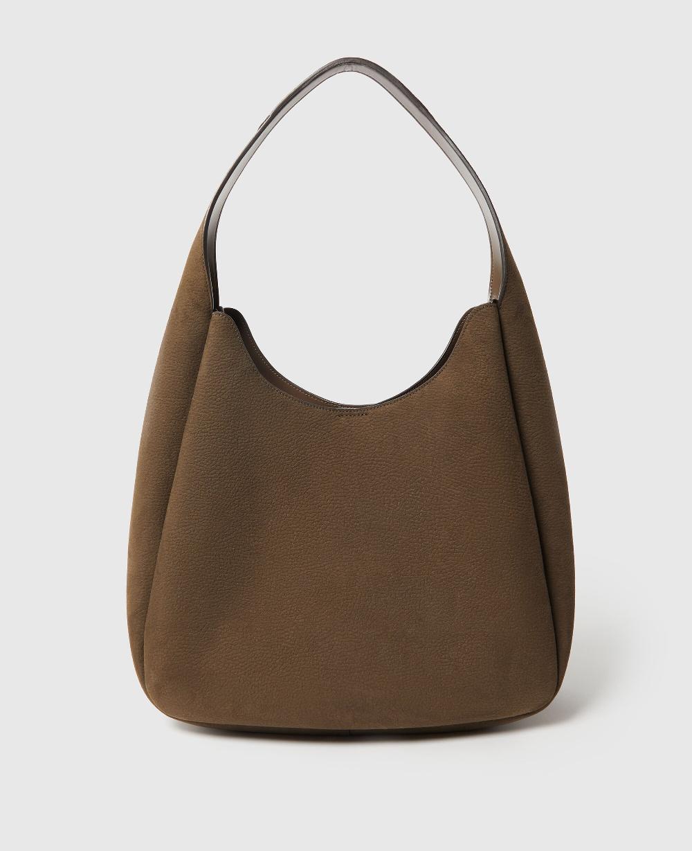 Stella Logo Suede Large Hobo Bag