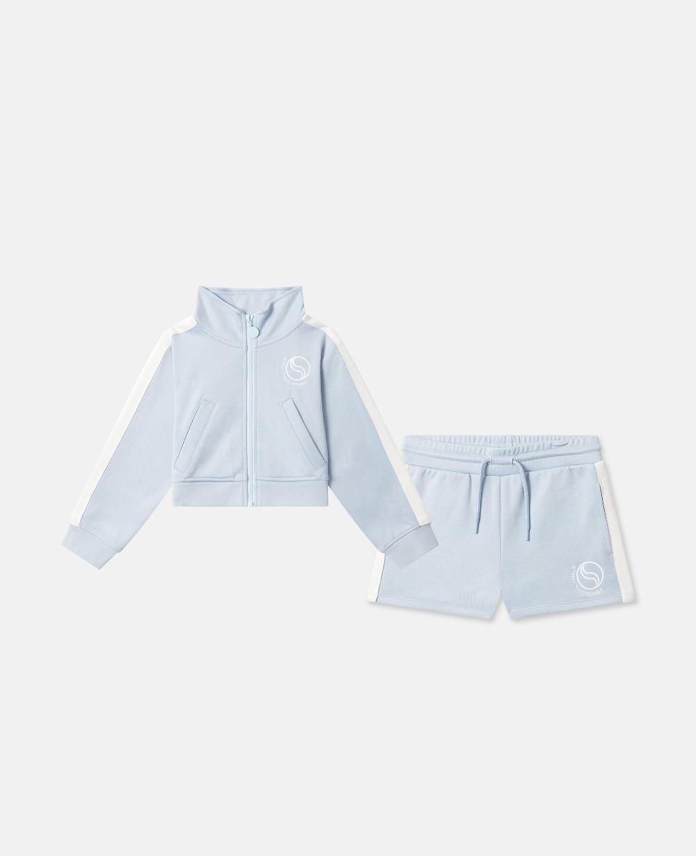stella Logo Zipper Sweatshirt And Short Set