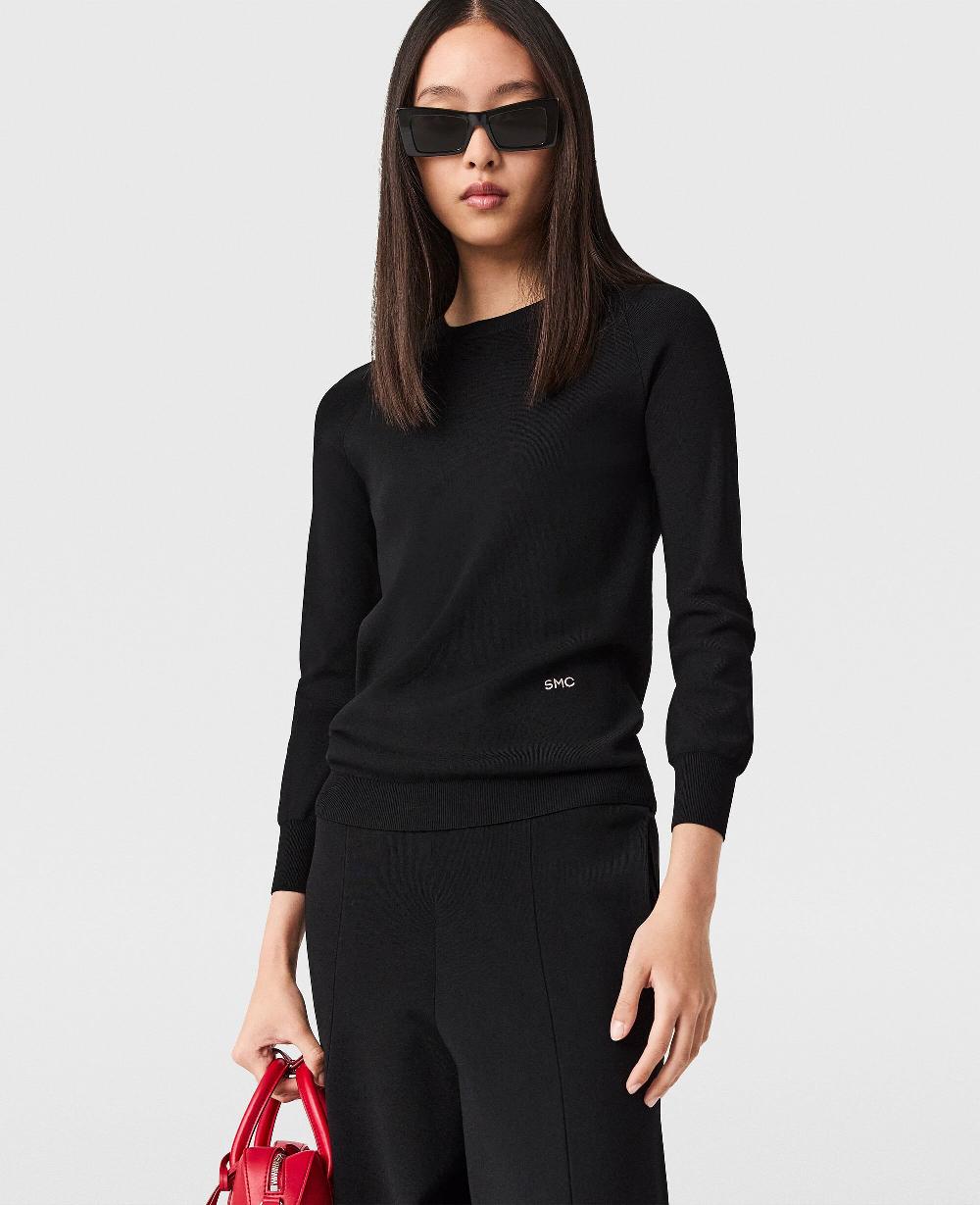 Stella Long-Sleeve Compact Knit Top