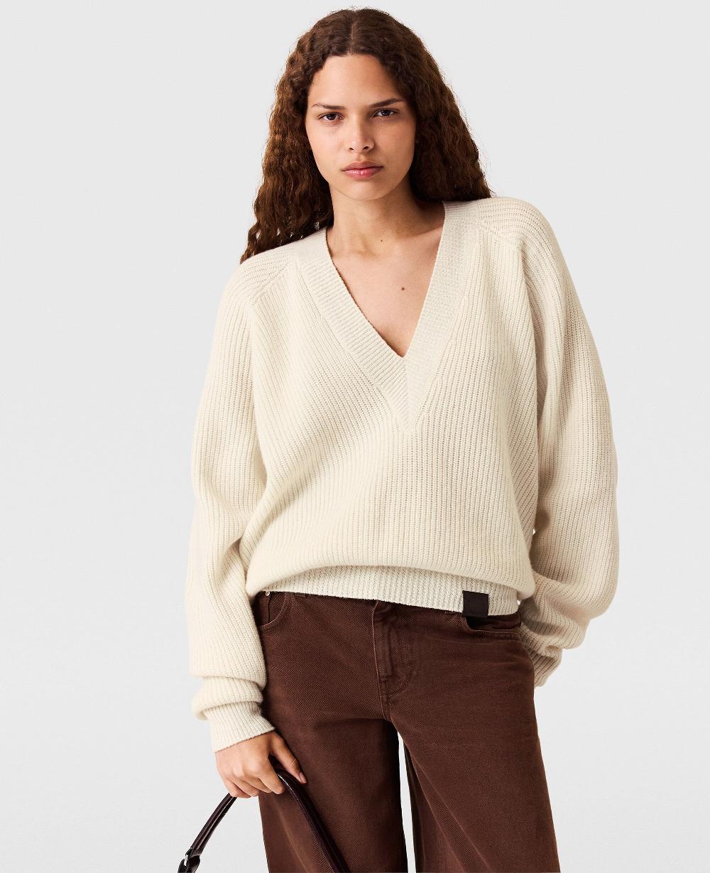 Stella Long-Sleeve V-Neck Sweater