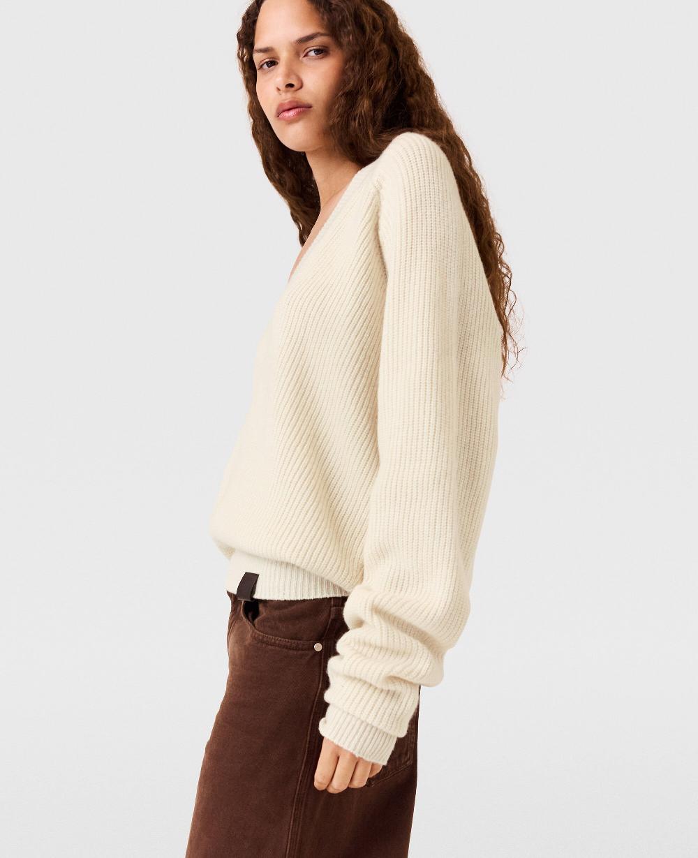 Stella Long-Sleeve V-Neck Sweater