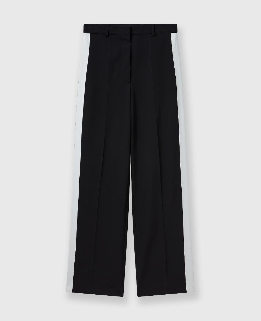 stella Low-Rise Stripe Straight-Leg Pants