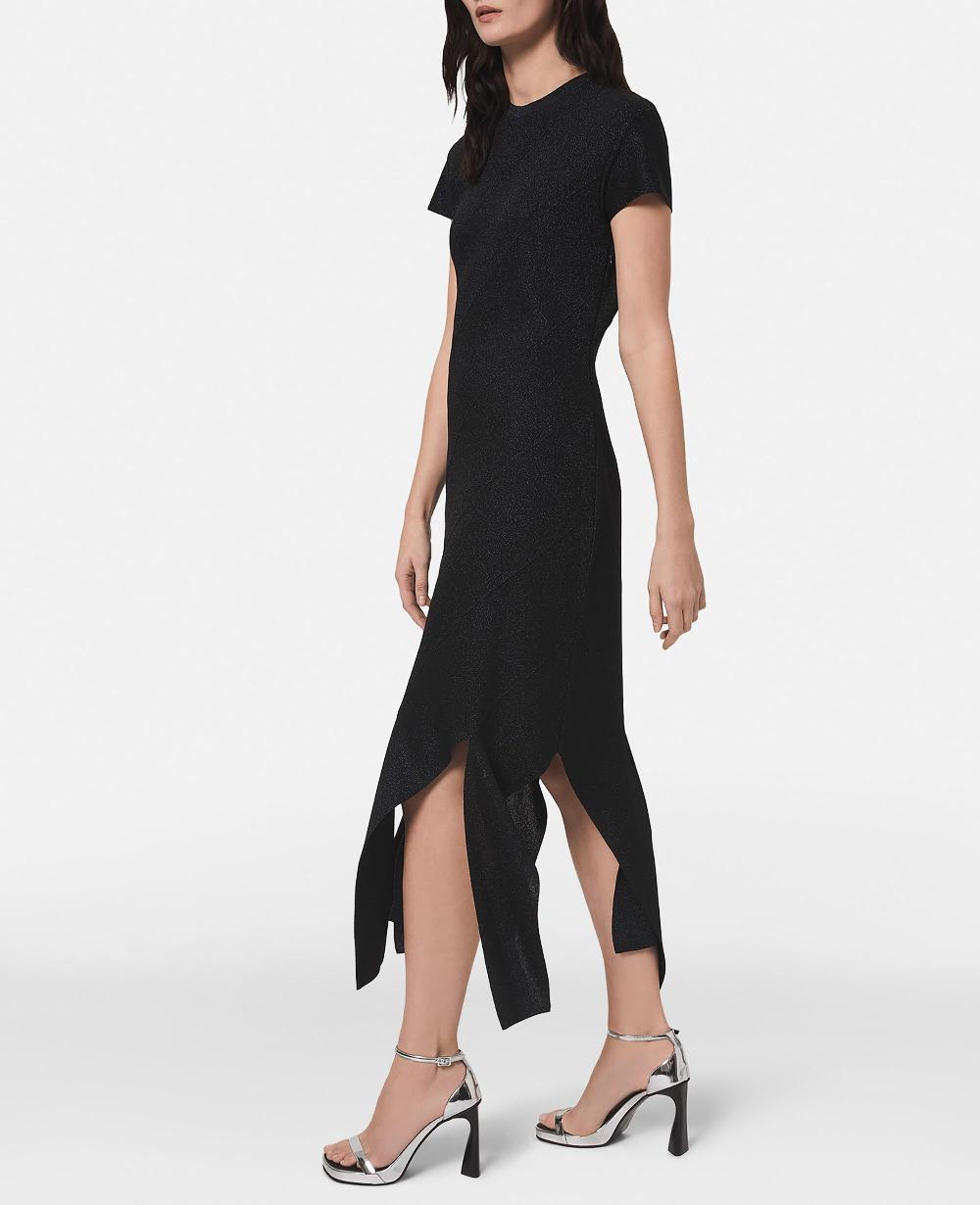Stella Lurex Rib Knit Midi Dress