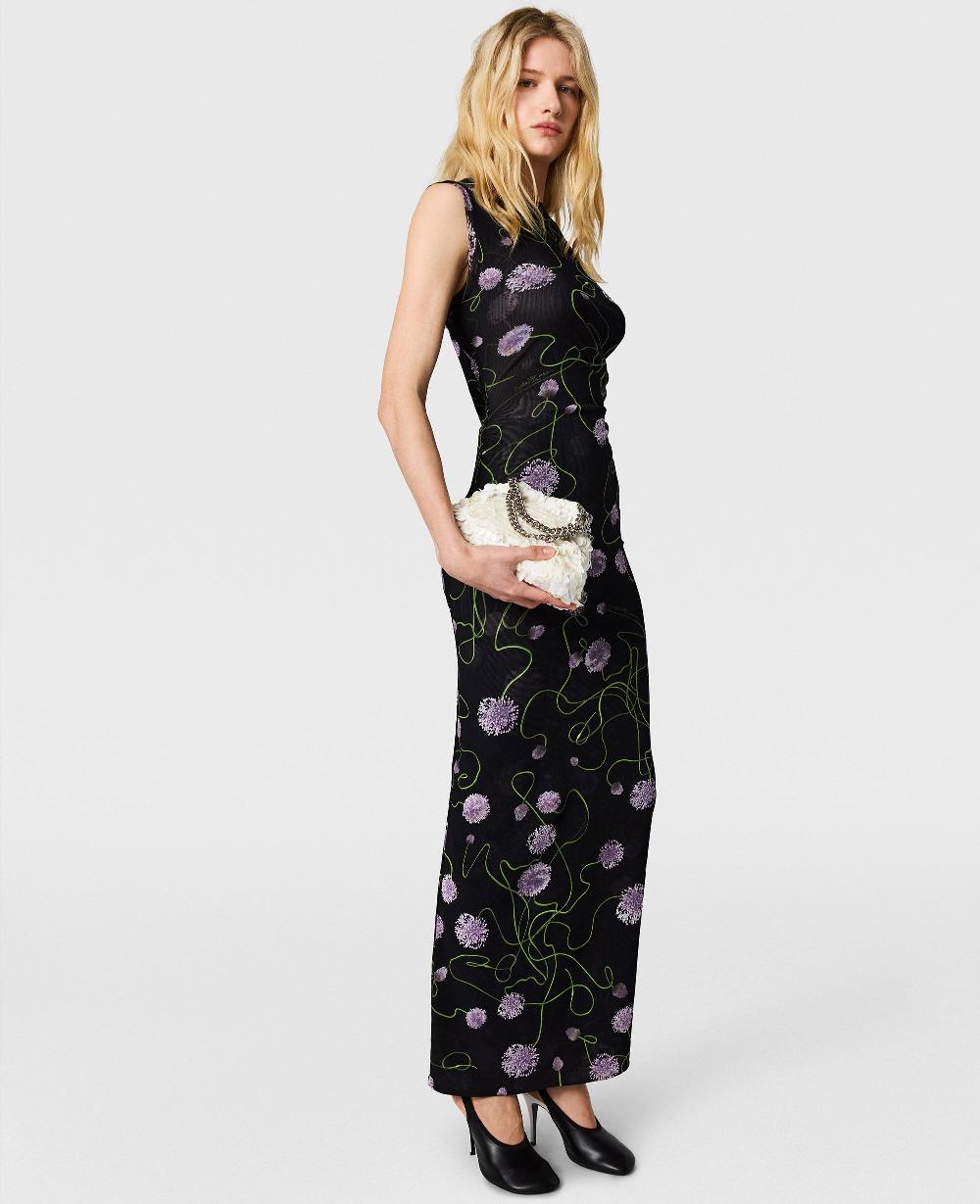 Stella Mesh Twisted Floral Dress