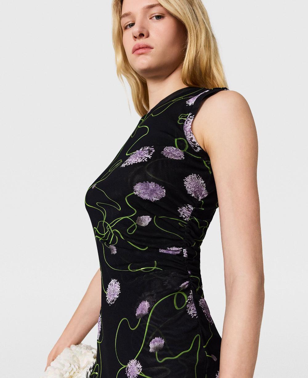 Stella Mesh Twisted Floral Dress