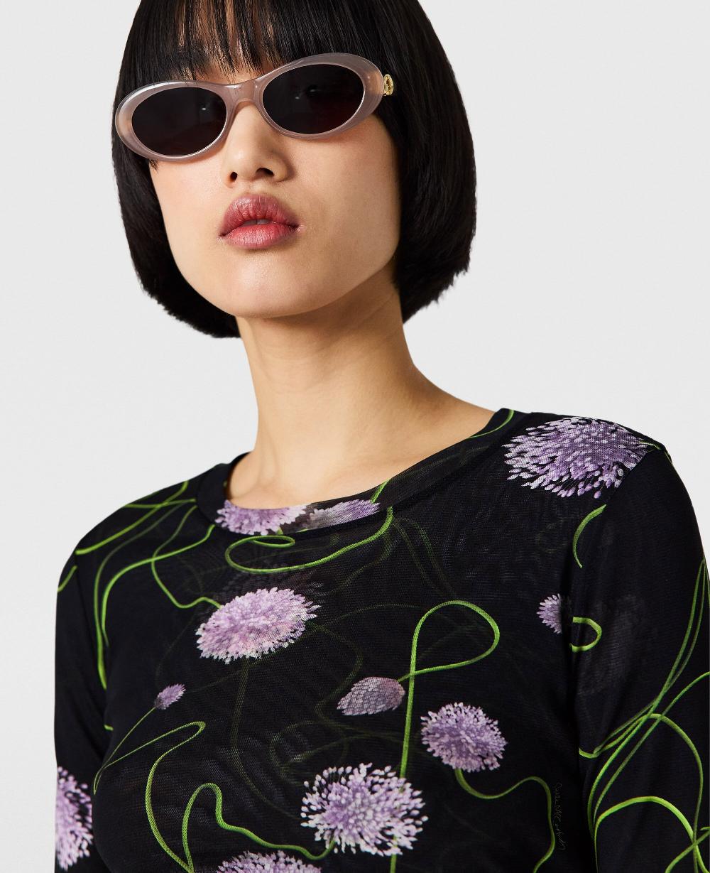 Stella Mesh Twisted Floral Top