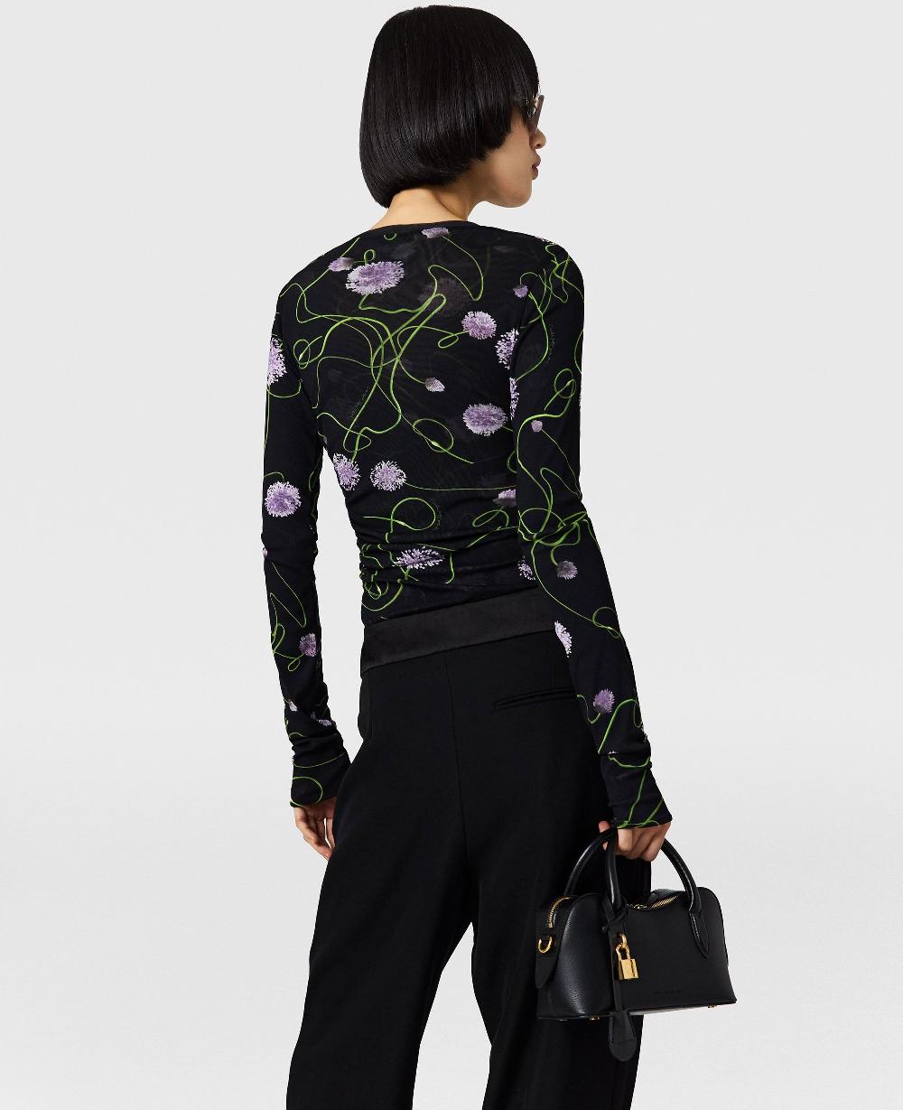 Stella Mesh Twisted Floral Top