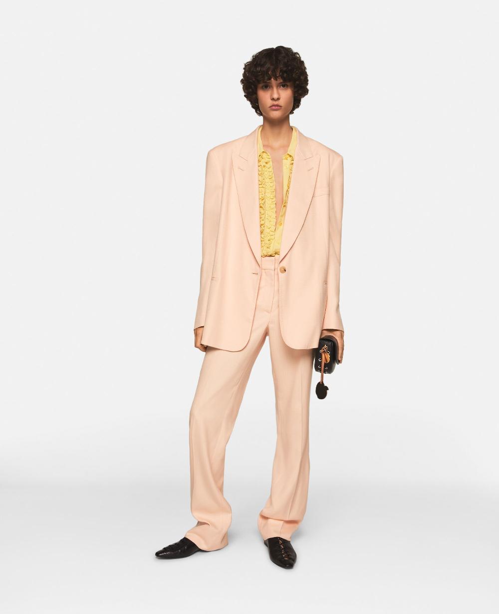 Stella Mid-Rise Straight-Leg Trousers