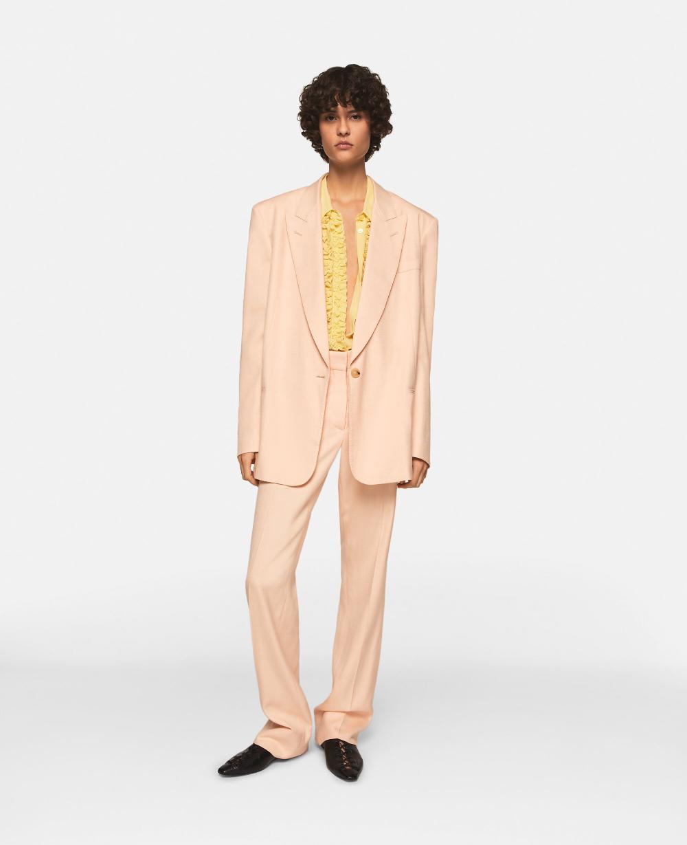 Stella Mid-Rise Straight-Leg Trousers