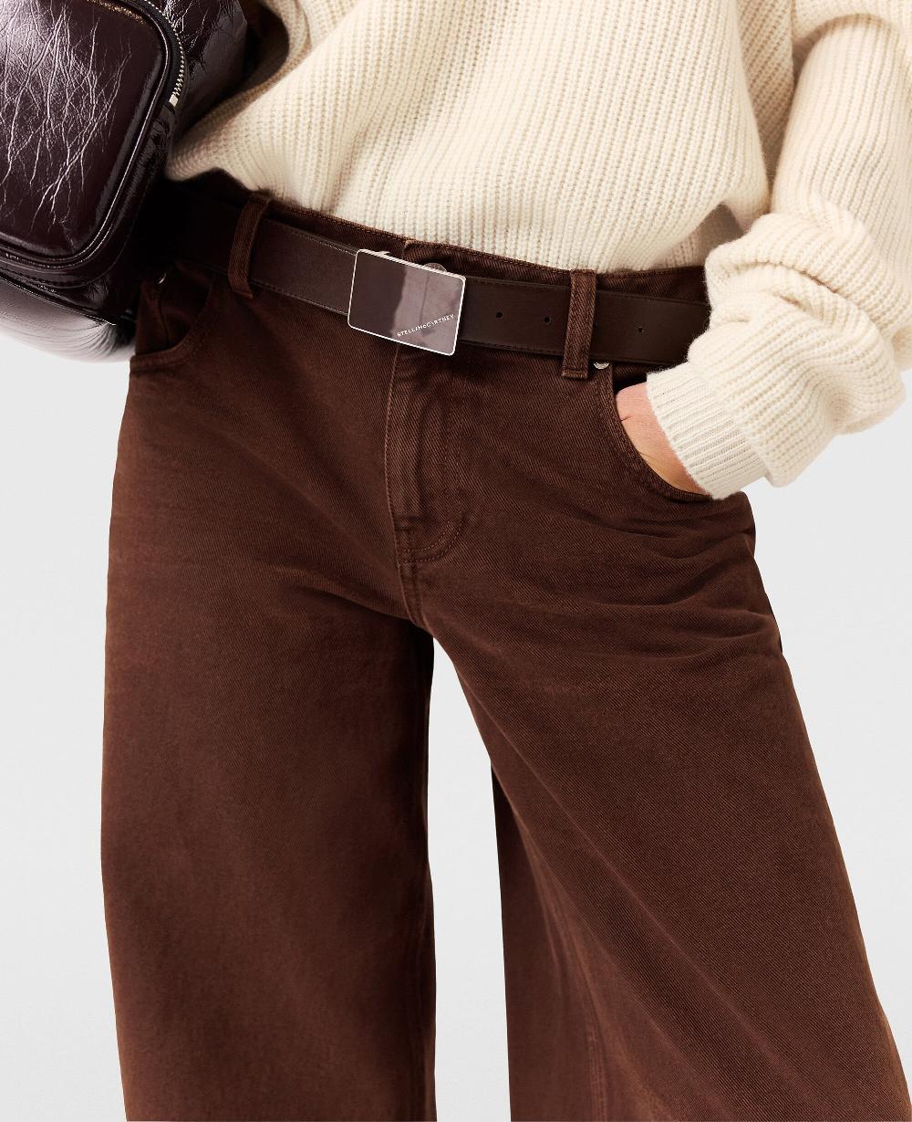 Stella Mid-Rise Wide-Leg Denim Jeans