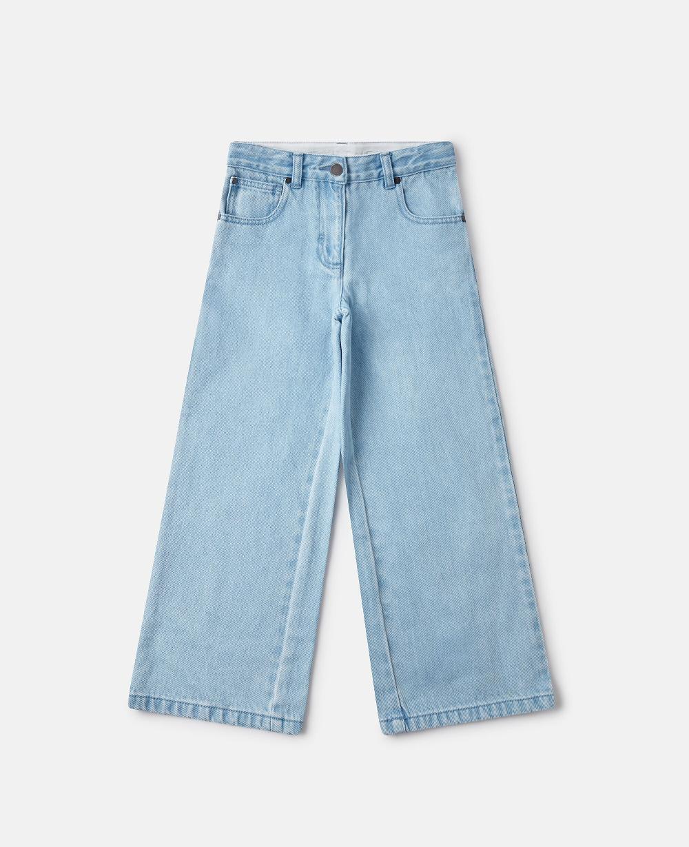 stella Mid-Rise Wide-Leg Denim Jeans