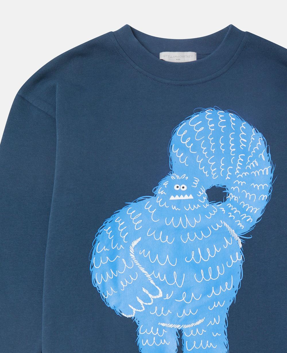 Stella Monster Graphic Crewneck Sweatshirt