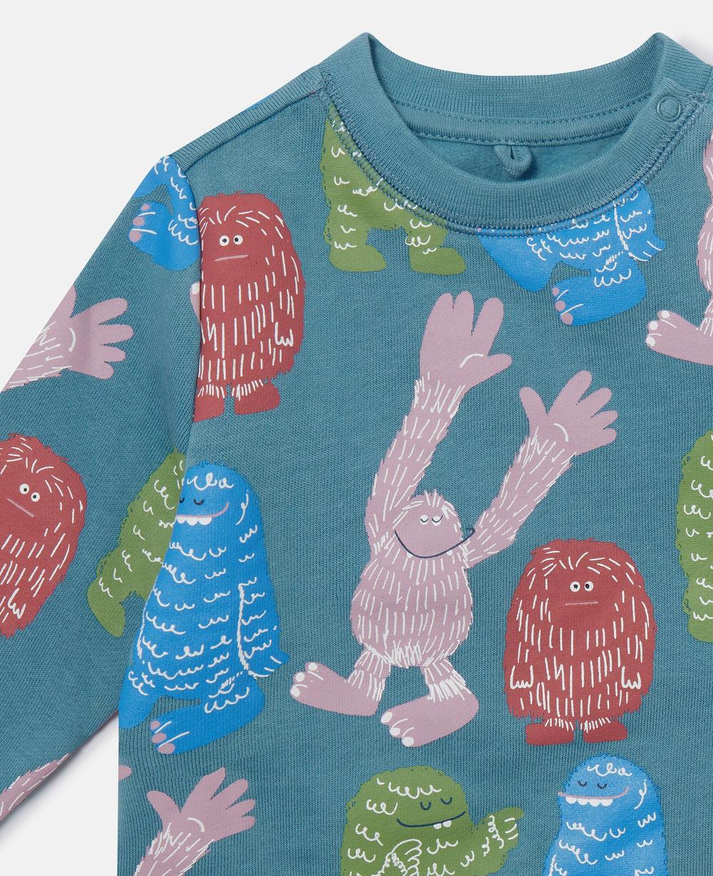 Stella Monster Print Crewneck Sweatshirt