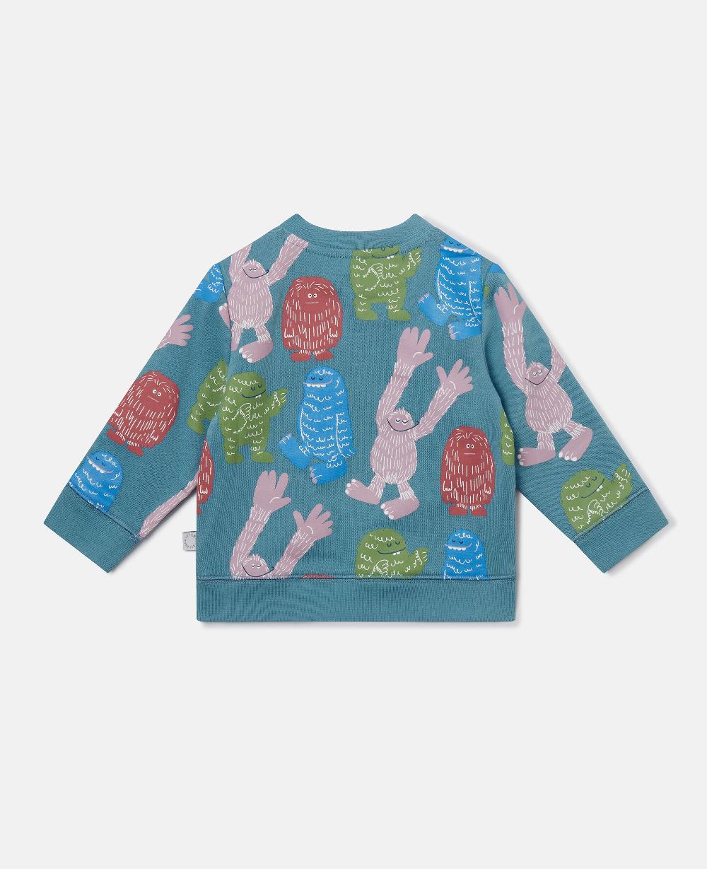 Stella Monster Print Crewneck Sweatshirt