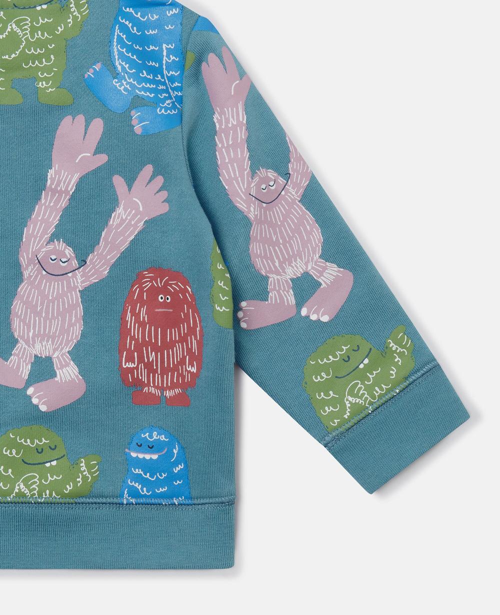 Stella Monster Print Crewneck Sweatshirt