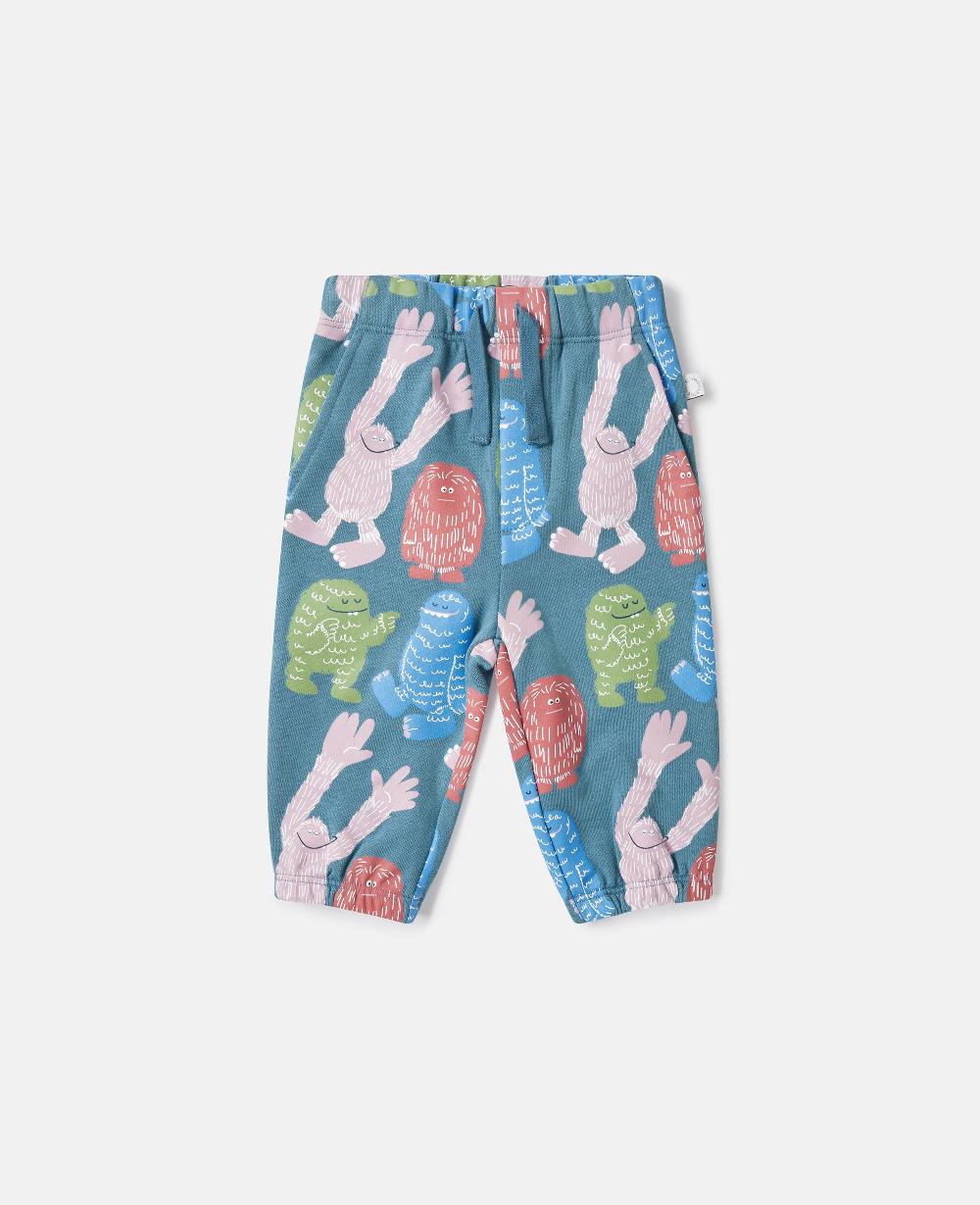 stella Monster Print Drawstring Sweatpants