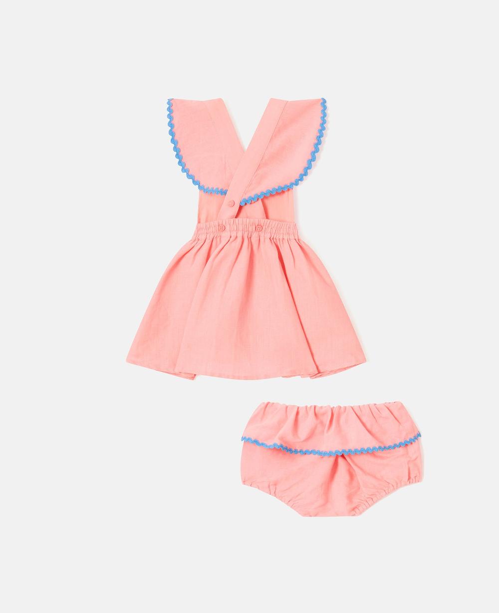 Stella Motif Pocket Dress And Bloomer Set